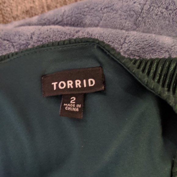 Torrid Emerald Wrap Dress - Picture 3 of 6